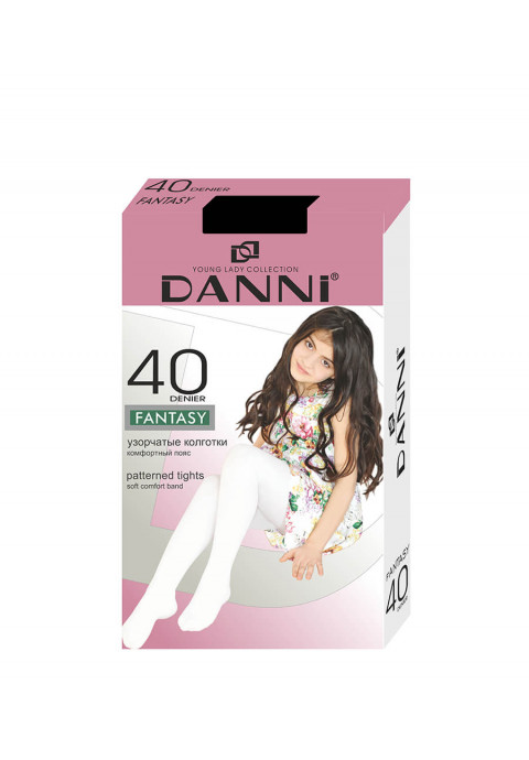 Danni Fantasy 40 den Kids Patterned Տights